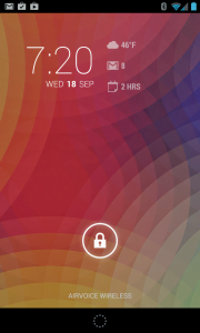 Nexus 4 Lock Screen